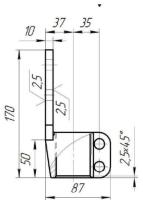 1600 кВА зажим контактный НН (литьё DIN, М55х3,0)