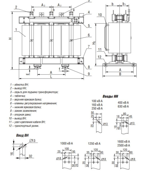 ТСГЛ 100/6/0,4 Д/Ун-11 У3 трансформатор