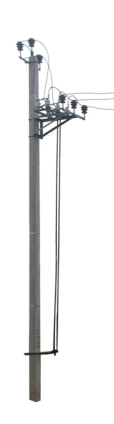 Комплект крепления разъеденителя РЛНД и привода ПРНЗ-10 на столб