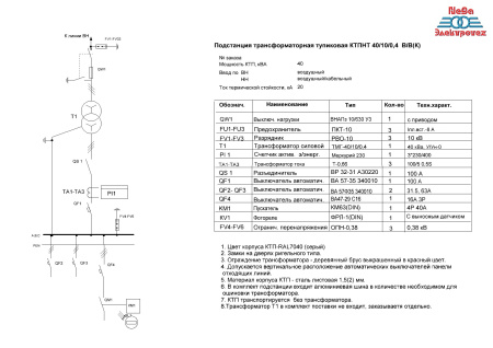 мКТПН 40/10/0,4-В/В(К)-У1